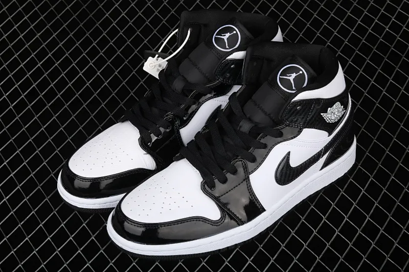 All Categories Air Jordan Jordan Series Basketball Shoes Air Jordan 1 Mid Air Jordan 1 Mid "All-Star" AJ1 Joe 1 China All-Star Black and White Patent Leather Mid-top Versatile Casual Sports Shoes DD1649-001